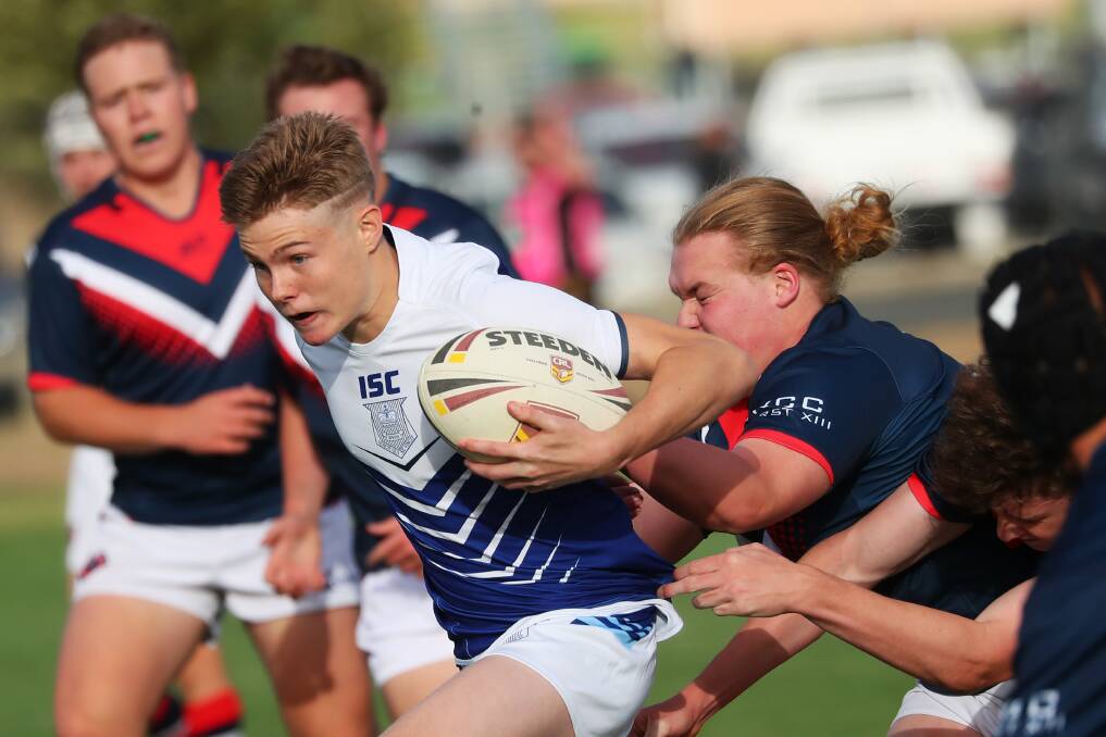 SHINING LIGHT: Halfback Sam Bailey has impressed for Wagga High School in their opening two Hardy Shield games. Picture: Emma Hillier