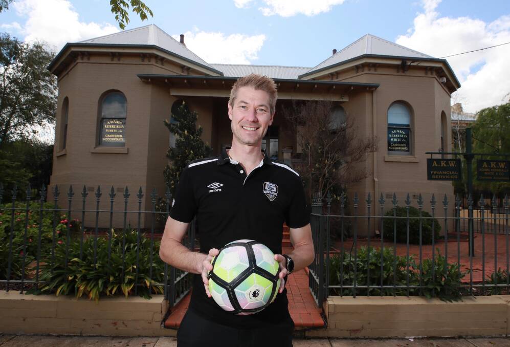 LEADING THE WAY: Wagga City Wanderers captain Robert Fry is happy with how things are headed this season. Picture: Les Smith