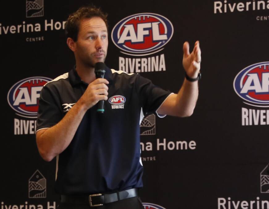 PROPOSAL: AFL community football manager for ACT and regional NSW, Marc Geppert, explained the recommendations to clubs at a delegates meeting on Wednesday night. 