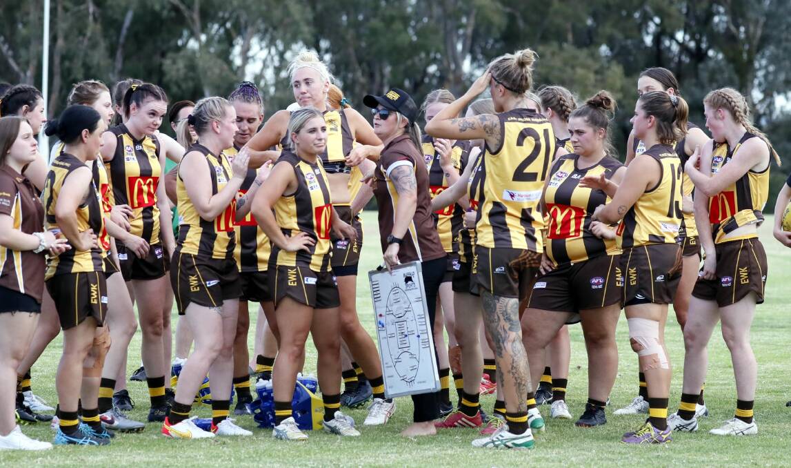 UNDER-STRENGTH: A COVID-19 outbreak means East Wagga-Kooringal will be missing a number of players for Friday night's AFL Southern NSW women's competition top of the table clash. Picture: Les Smith
