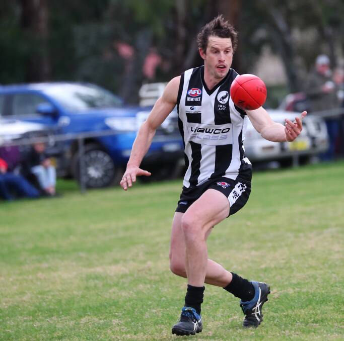 DAY OUT: Todd Hannam kicked four goals and was one of The Rock-Yerong Creek's best in the win over Barellan on Saturday.