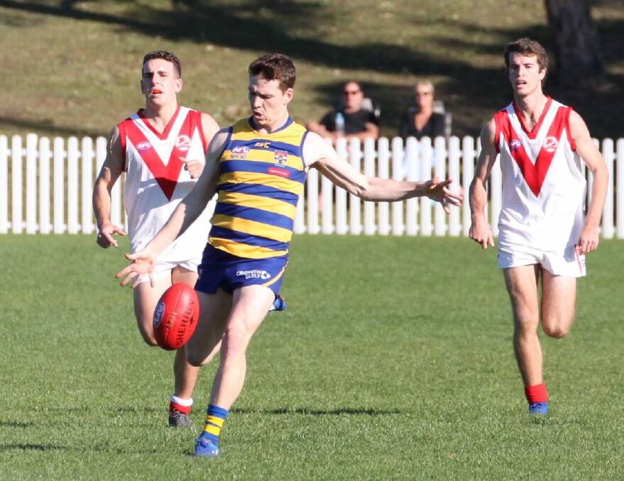 TALENT: Allister Clarke in action for Sydney University in the AFL Sydney competition.
