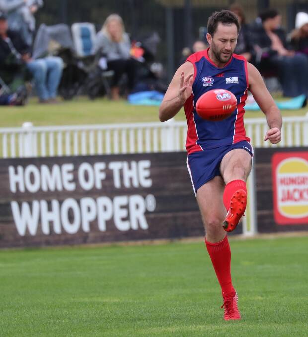 OUT: Collingullie-Glenfield Park full-forward Marc Geppert will miss four to six weeks with a hamstring injury. Picture: Les Smith