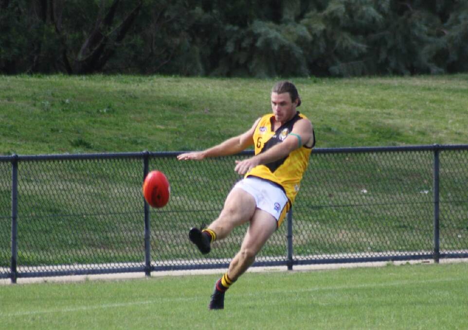 Campbell Lovell in action for Queanbeyan this season. 