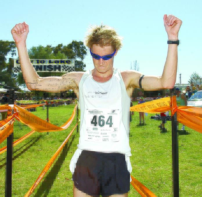 LONG TIME AGO: Brad Kahlefeldt will return for his first Wagga Lake Run and Ride after winning the 2002 City to Lake in record time. Picture: Les Smith