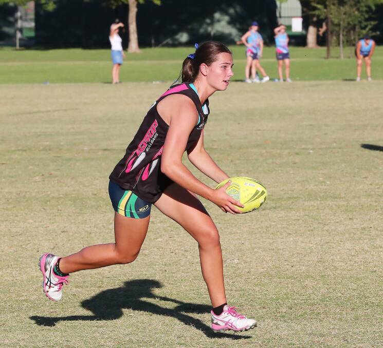 TALENTED SPORTSWOMAN: Sidonie Carroll in action on the touch field back in the 2018 season. She has started the season strongly for Collingullie-Glenfield Park.