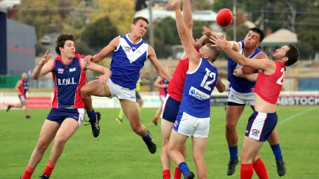 Riverina and Farrer Leagues last battled it out in 2018 at Robertson Oval. AFL Riverina has said there are no plans for a return of representative football next year. Picture by Les Smith