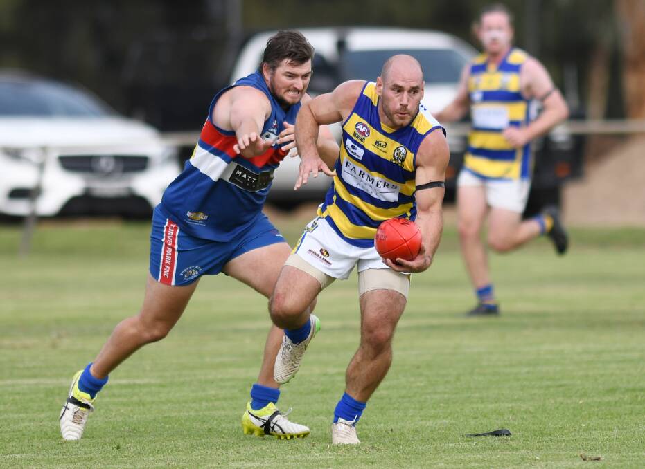 OUT: Mangoplah-Cookardinia United-Eastlakes coach Jeremy Rowe will miss Saturday's clash with Coolamon.