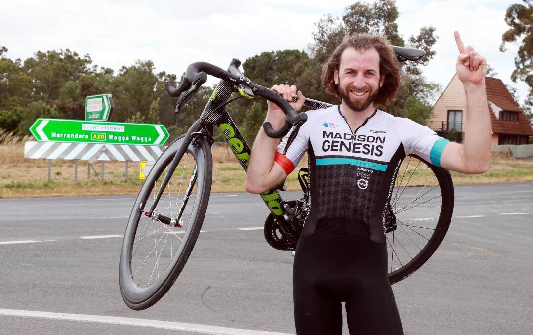 NUMBER ONE: Albury's Neil Van der Ploeg after winning the Butch Menz Memorial on Sunday. Picture: Les Smith