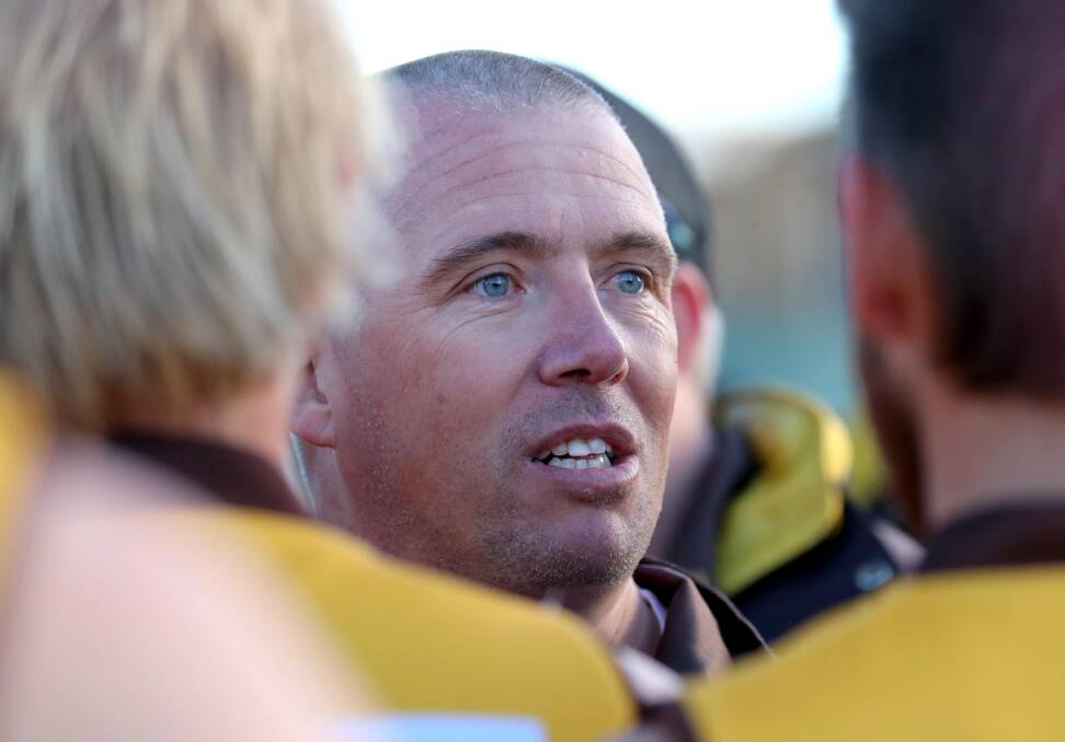 GOING AGAIN: East Wagga-Kooringal coach Matt Hard will stay at the Hawks for another season. Picture: Les Smith