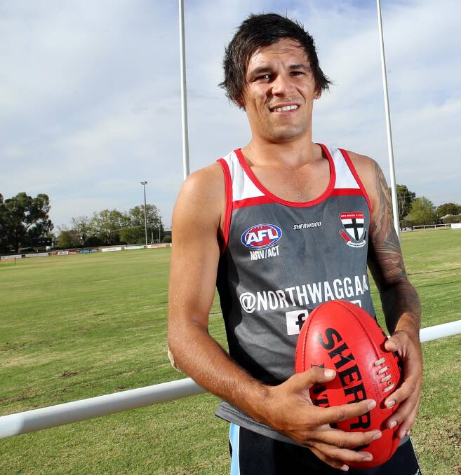 ON THE MOVE: Former North Wagga forward Dayne Hancock has signed with Marrar. Picture: Les Smith