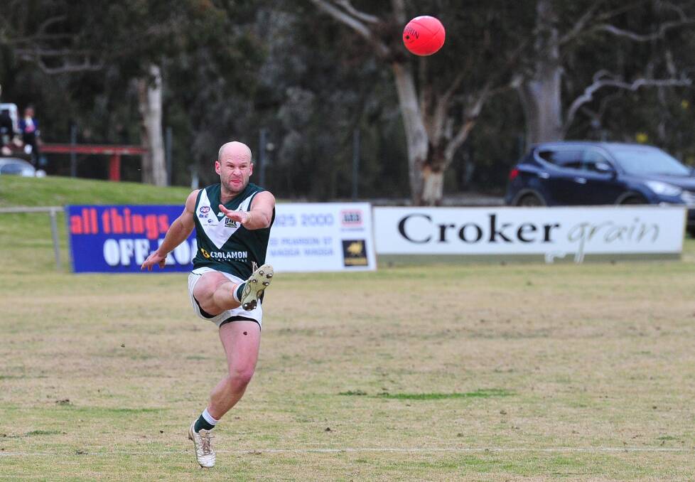 SEASON OVER: A broken hand means experienced Coolamon footballer Jamie Maddox has played his last game for the season.
