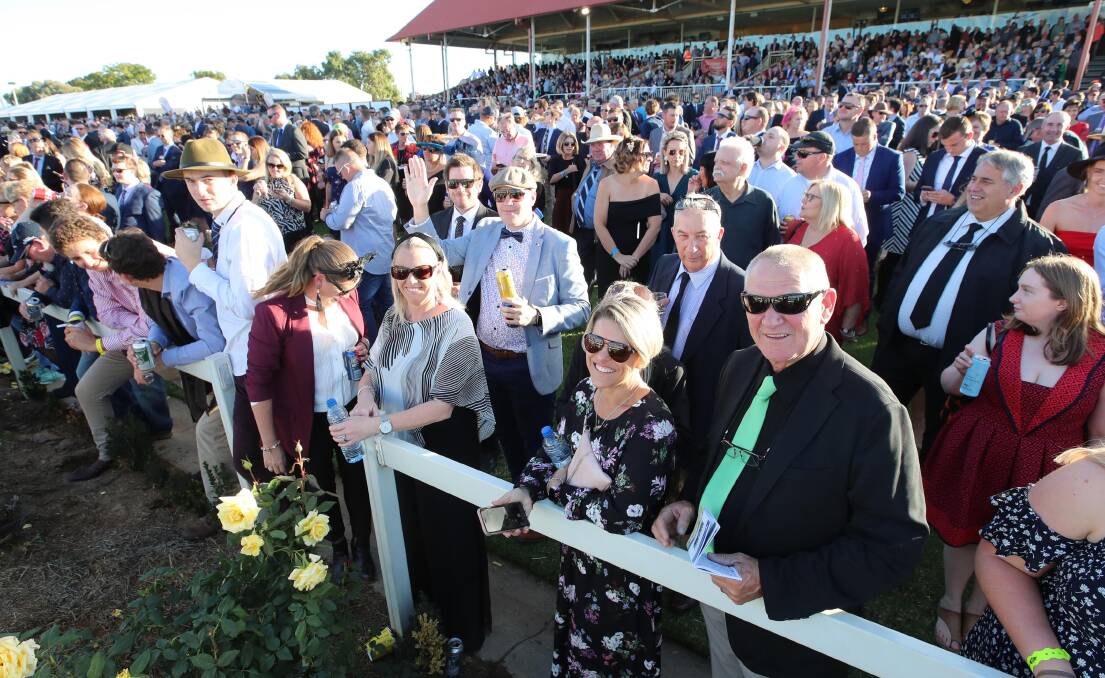 A section of the crowd for this year's Wagga Gold Cup.