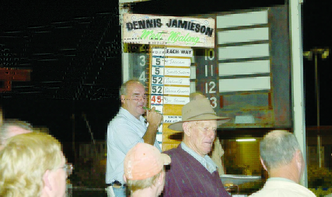 Dennis Jamieson in action at the Temora trots back in 2002. Picture by Paul Crossley