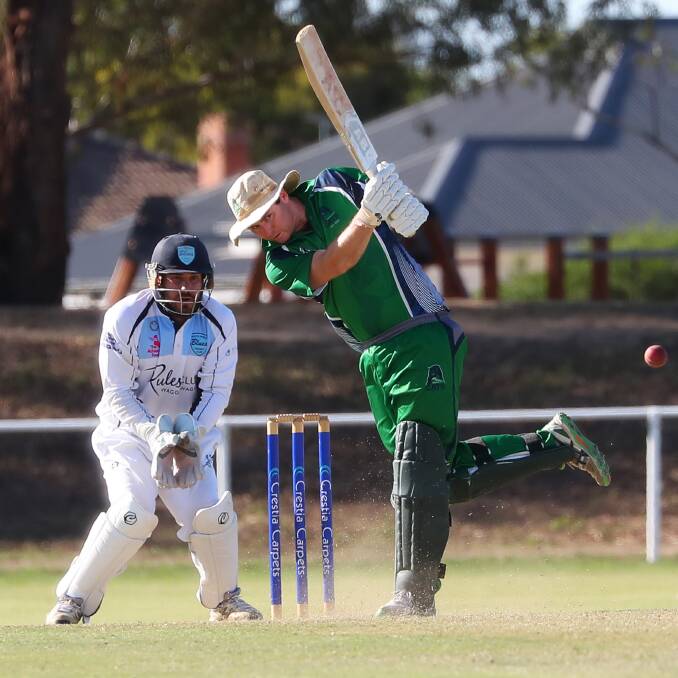 Aaron Maxwell in action for Wagga City during last year's grand final. Picture: Emma Hillier