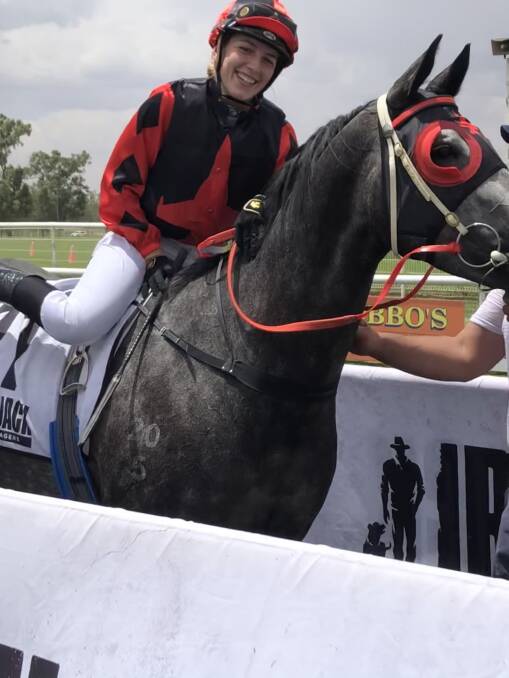 Hannah Williams is all smiles at Wagga on Saturday. Picture: Matt Malone