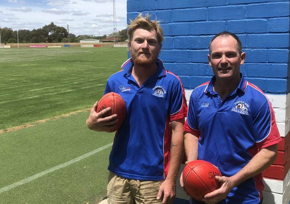 DIFFERENT APPROACH: New Turvey Park co-coaches Jeremy Sykes and Mark Carroll.