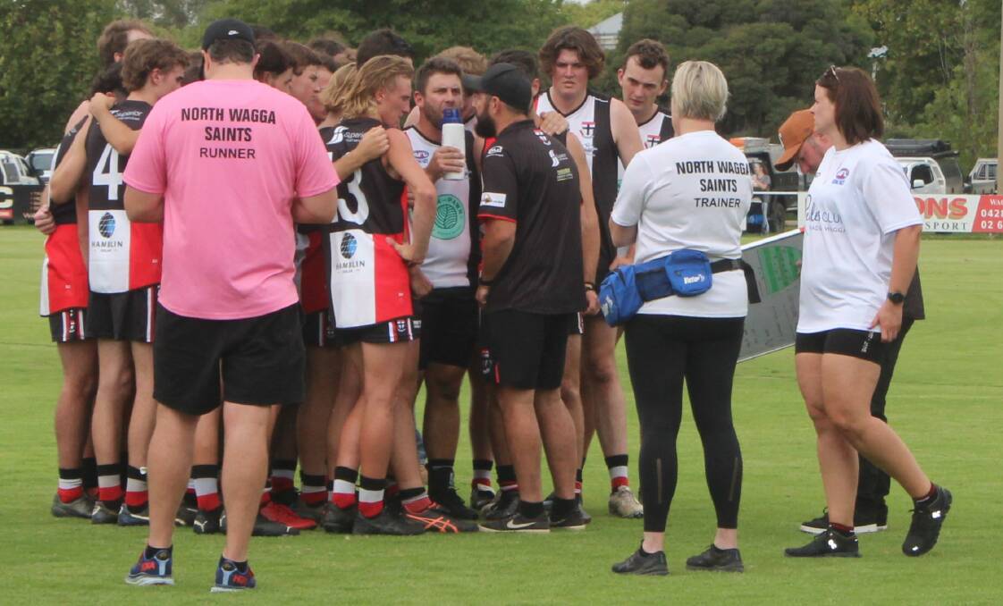 North Wagga coach Damien Papworth is confident the Saints will be big improvers this season. Picture by Matt Malone