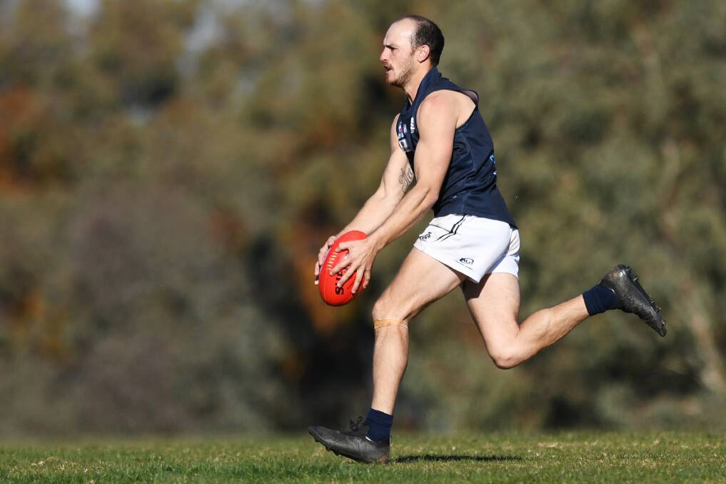 UNDER WATCH: Coleambally midfielder Curtis Steele is one player Temora are keen to keep a tight leash on in Sunday's elimination final.