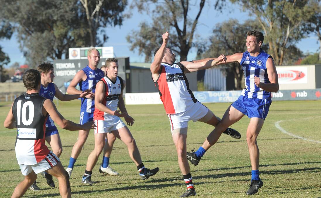 Anthony Atkin in action for Temora this year. Picture: Peter Doherty