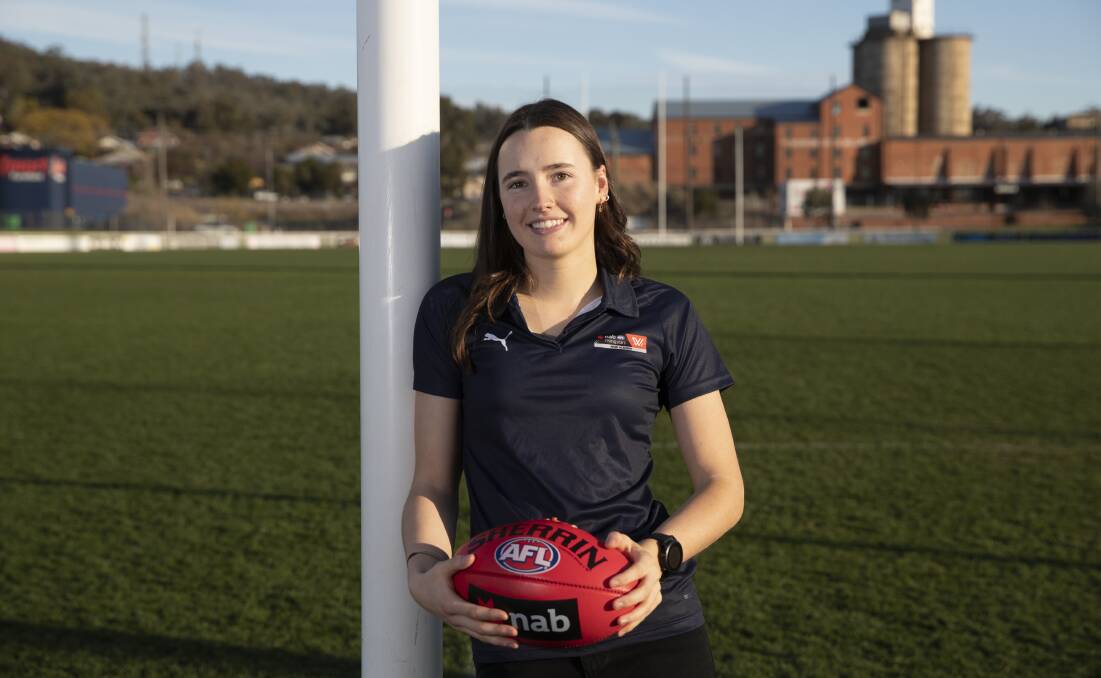 DREAM COME TRUE: Wagga footballer Zara Hamilton has been picked up by Greater Western Sydney (GWS) Giants. Picture: Madeline Begley