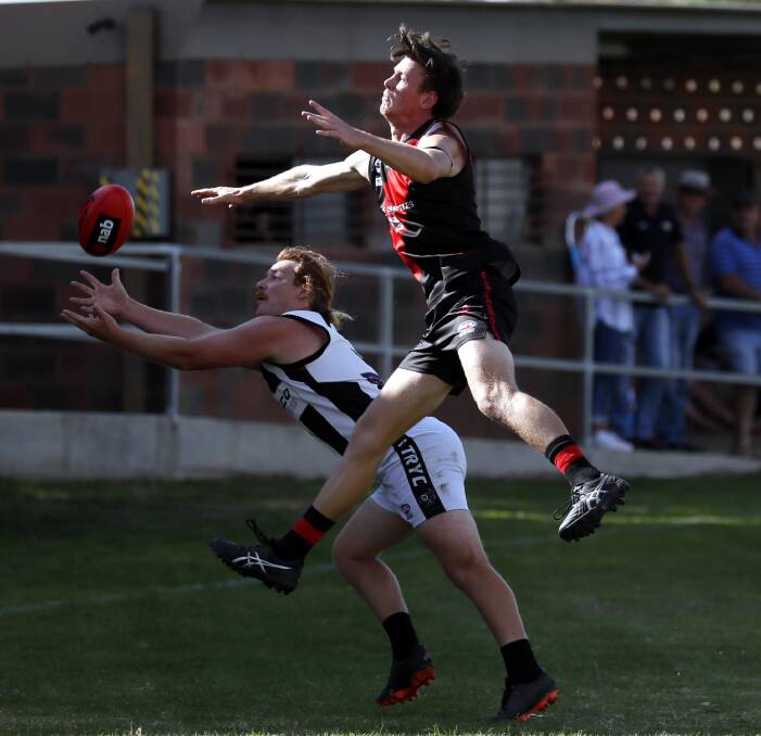 Harri White in action for The Rock-Yerong Creek against Marrar earlier in the season. Picture by Les Smith