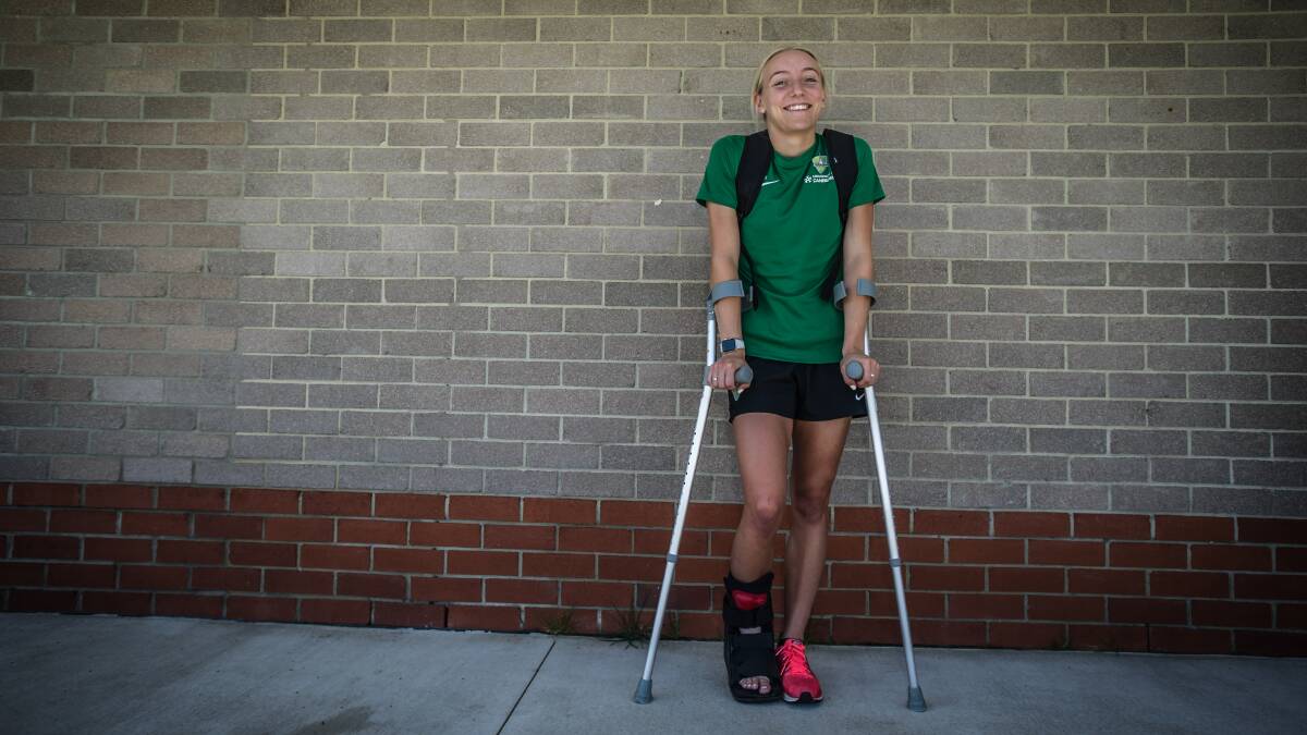 Nicki Flannery, when injured at Canberra United in 2018, is a new pick-up for Newcastle Jets. Picture: Karleen Minney