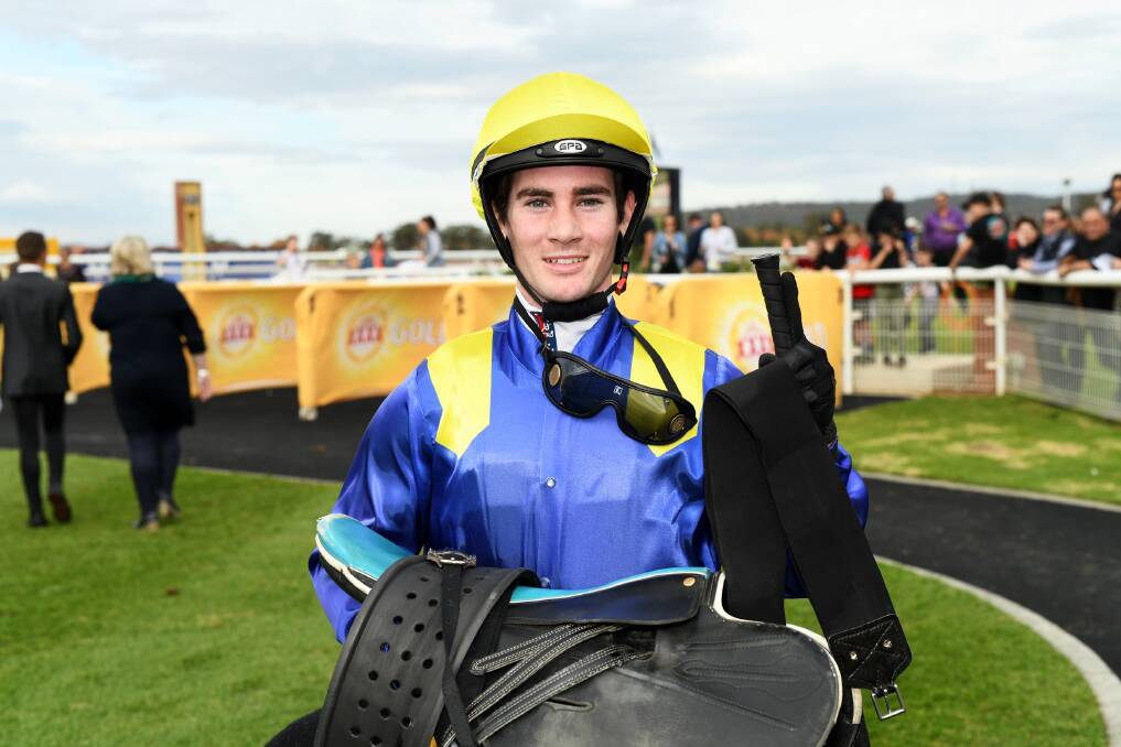 RIDING HIGH: Tyler Schiller has a strong book of rides at Murrumbidgee Turf Club on Monday.