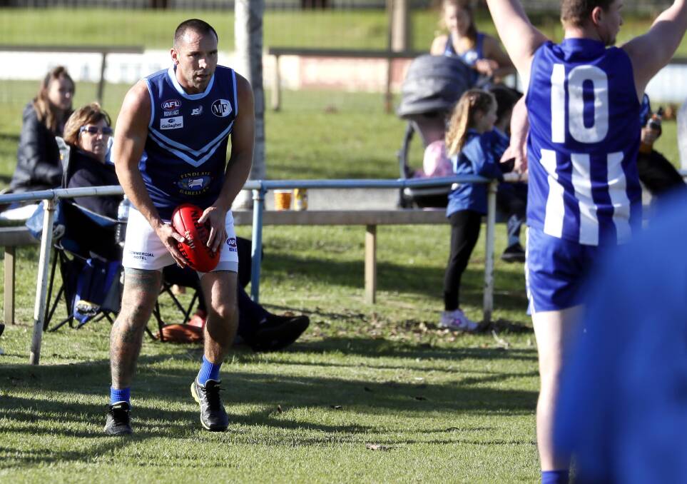 CHANCE TO RETURN: Barellan coach Alex Lawder is hopeful of returning from a calf injury against North Wagga on Saturday. Picture: Les Smith
