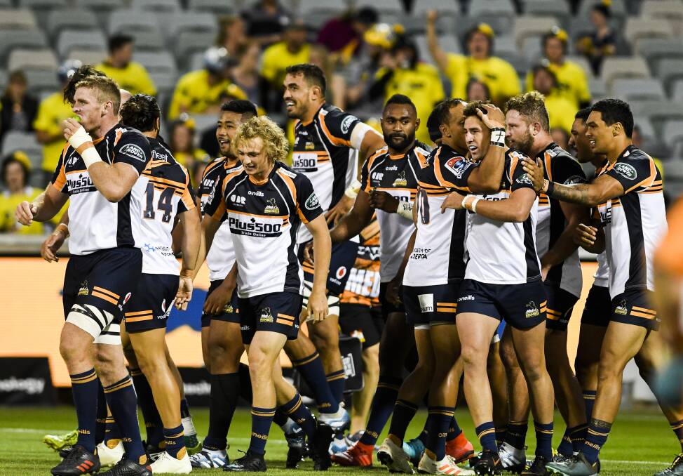 WAGGA BOUND: The ACT Brumbies will bring their full squad of players to the gala day at Wagga on Sunday. 