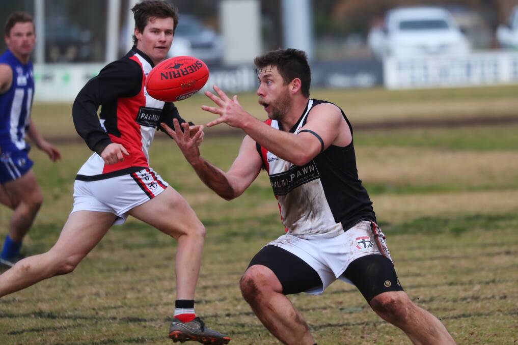 BEST ON GROUND: Matt Thomas had a huge game in defence for North Wagga in the win over Temora at McPherson Oval on Saturday.