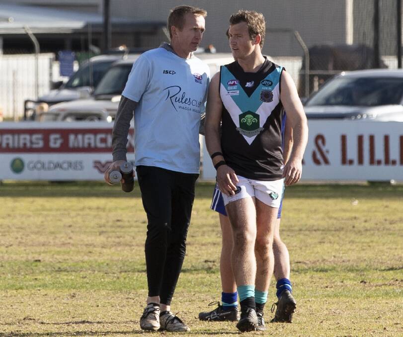 Northern Jets coach Josh Avis (right). Picture: Madeline Begley