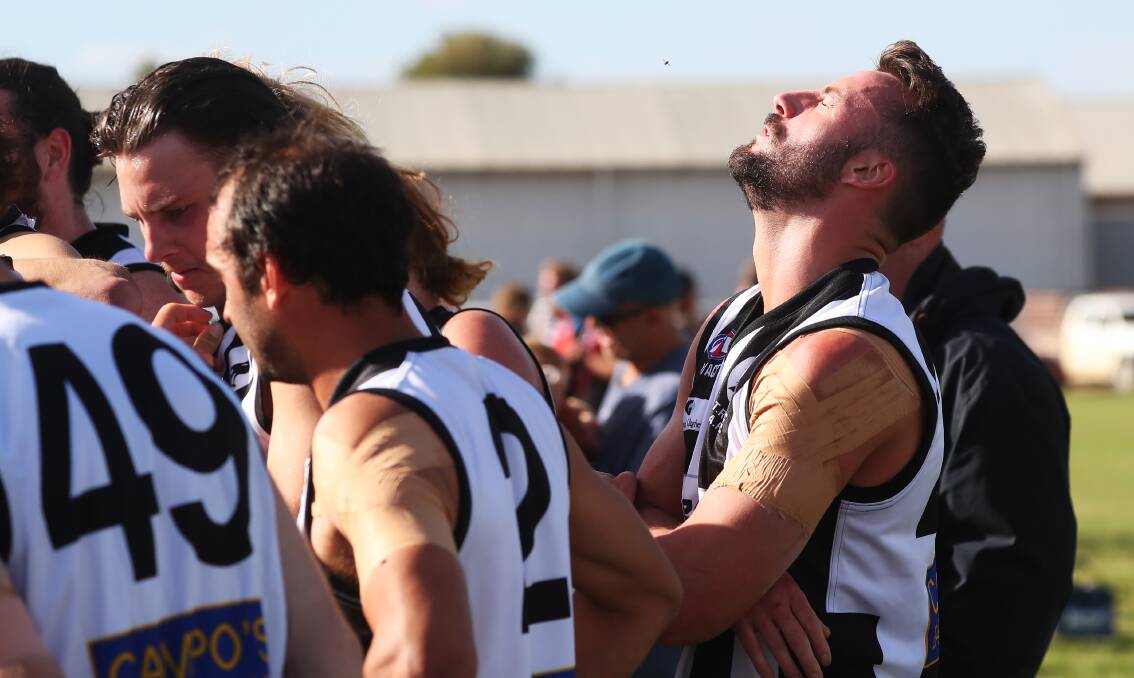 DEPLETED: The Rock-Yerong Creek will head to Barellan without a host of players, including reigning best-and-fairest Dean Biermann (right) who is unavailable.