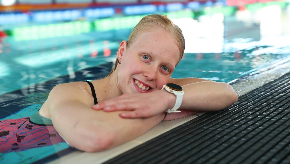 FANTASTIC FIFTH: Ashley Van Rijswijk finished fifth in the Women's 100m Breaststroke (SB14) final at Tokyo on Sunday. Picture: Emma Hillier
