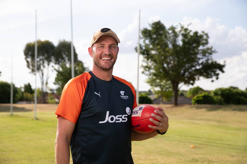 Giants Academy head coach Tadhg Kennelly was at Glenfield Park Oval on Wednesday checking out the next wave of talent. Picture by Madeline Begley