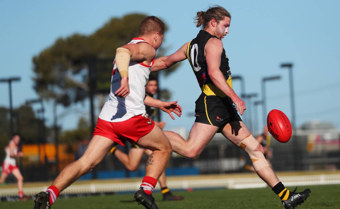 Jacob Osbeiston in action for Wagga Tigers last year.