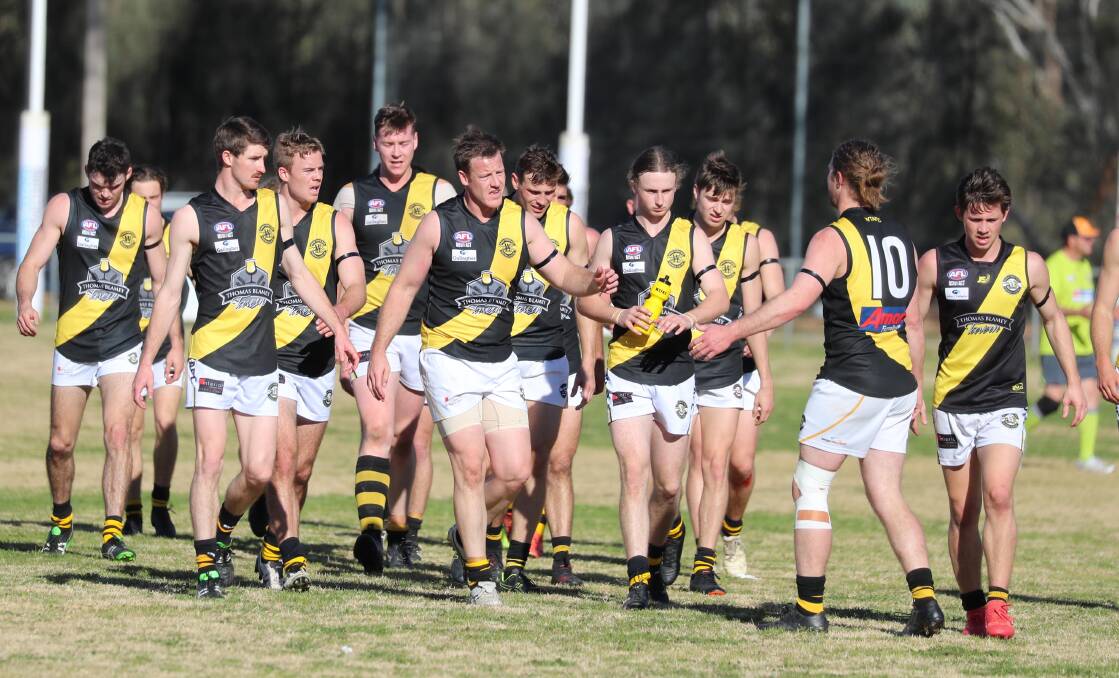 TIME TO RESPOND: Wagga Tigers coach Troy Maiden is after a response from his team against Coolamon on Saturday. Picture: Les Smith