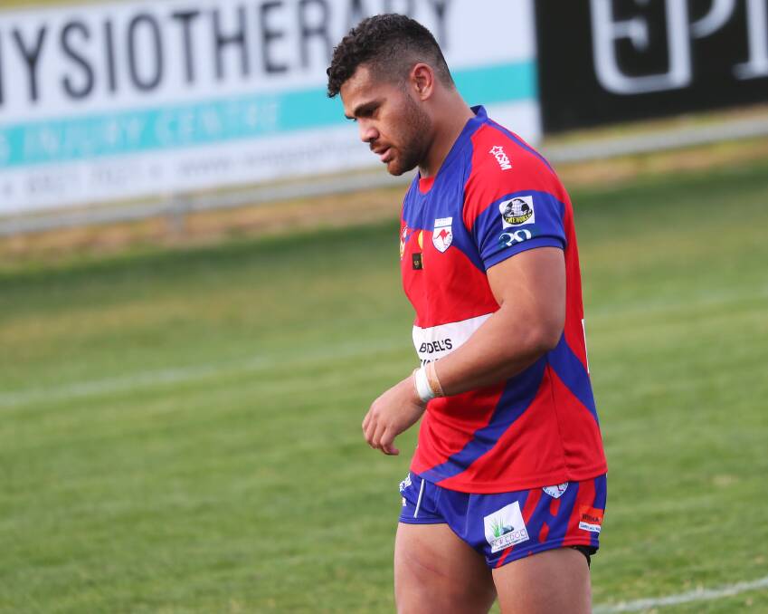SUCCESS: Kangaroos centre Fetongi Tuinauvai had his suspension reduced from 21 games to 10 on appeal on Thursday night. Picture: Emma Hillier
