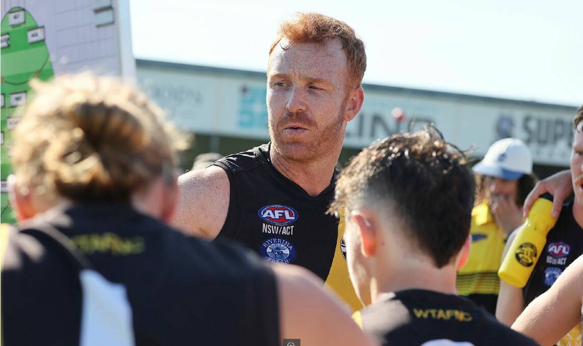 Wagga Tigers coach Murray Stephenson will miss most of the Riverina League season after undergoing knee surgery on Sunday. Picture by Les Smith