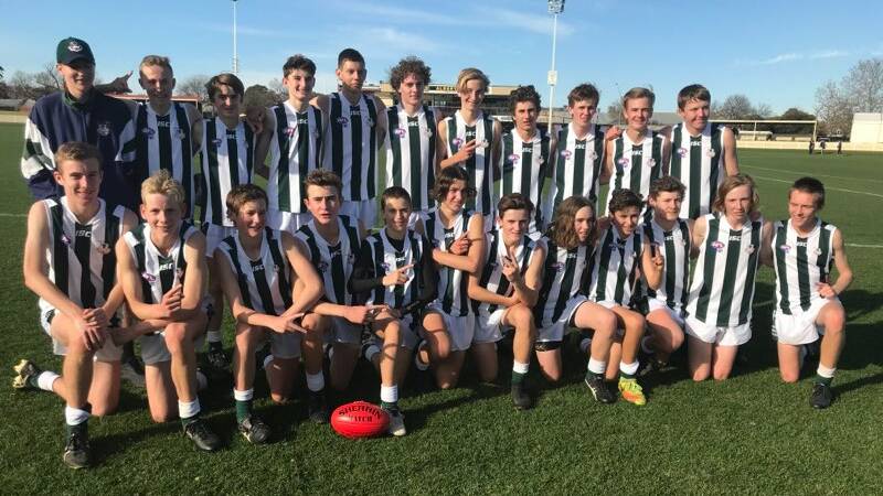 A CLASS ABOVE: The Riverina Anglican College's under 15 team won the Southern NSW final in Albury on Wednesday. Picture: Sarah Braybon