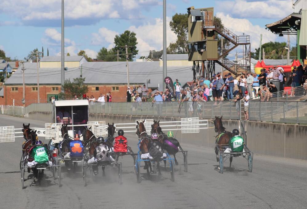 END OF AN ERA: A good crowd turned out to watch the final ever harness racing meeting at Wagga Showground. Picture: Les Smith