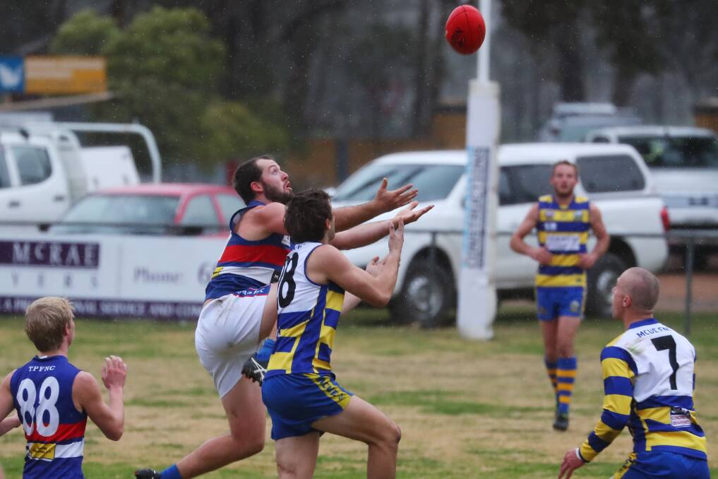 Luke Cutbert in action for Turvey Park against Mangoplah-Cookardinia United-Eastlakes earlier in the year. Picture: Emma Hillier