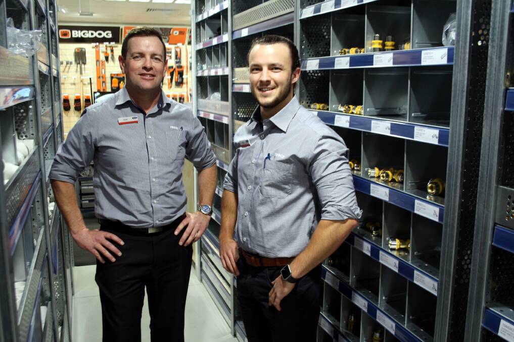 LEADERS: Wagga branch manager Chris Jordan and assistant manager Cal Polsen.