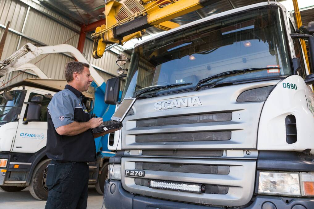 Brad O’Reilly diagnoses the analytics of a Scania truck.