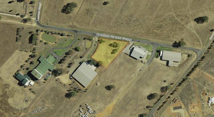 Lot 1, 29 Edison Road: Located in the East Wagga Industrial Area, this property is zoned IN2 light industrial and has all services available.