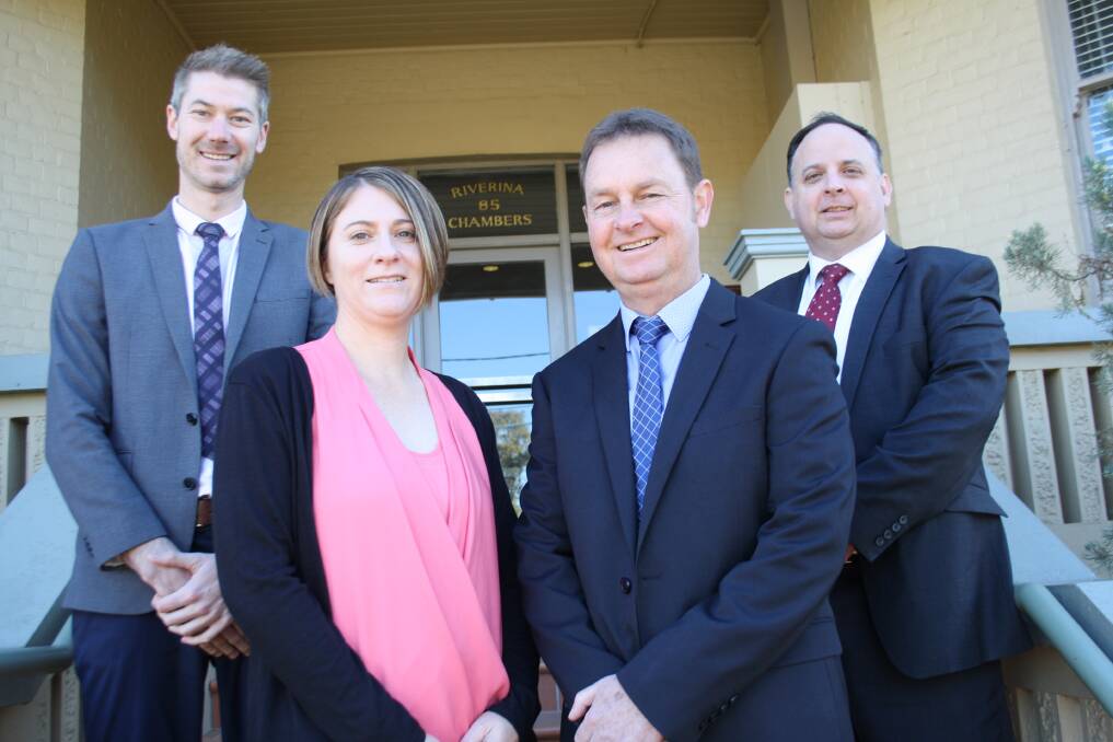 NEW AKW directors Kerrie Coggan and Andrew Manton (front) with new associates Robert Fry (left) and Tige Brown (right).