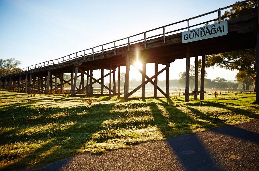 IMPRESSIVE: The Prince Alfred Bridge, the longest wooden bridge in the Southern Hemisphere and the Gundagai Railway Viaduct are on the must-see list for visitors.