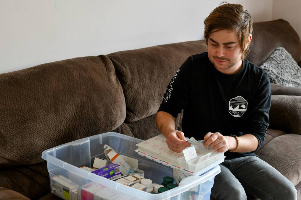 After a heart transplant, Aaron Worker requires immunosuppressant medications to stay alive.