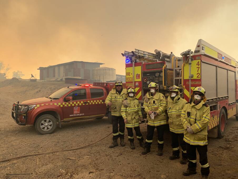 LOCAL HEROES: Riverina firefighters joined thousands on the frontline of fires in NSW and Queensland. Picture: RFS Media
