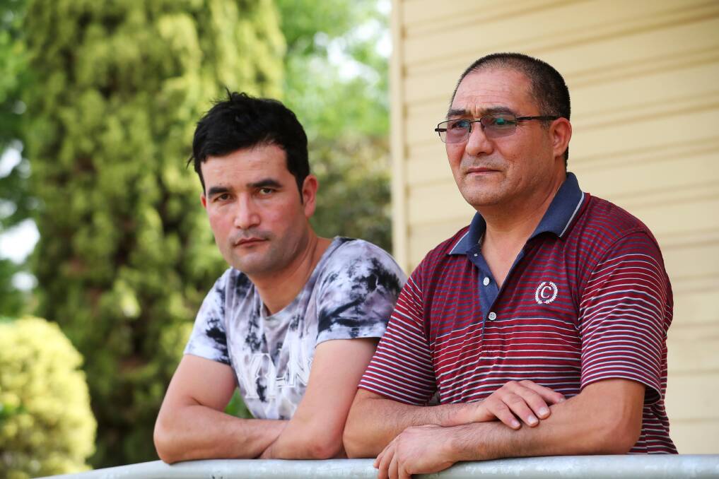 Mohammad Hadi and Mohammad Nazari outside Wagga's Multicultural Centre. 